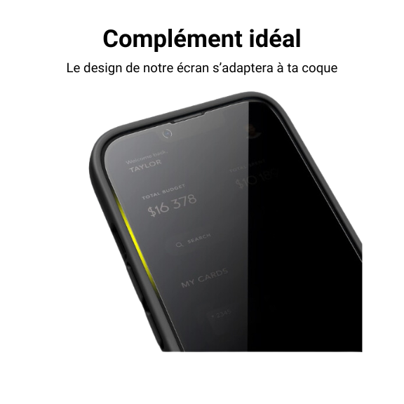 Ecran anti-espion iPhone